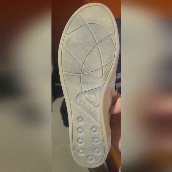 Cloud Footwear Slip On White Mary Jane Style Shoes Size 40 (US 8.5-9) - Picture 4 of 9